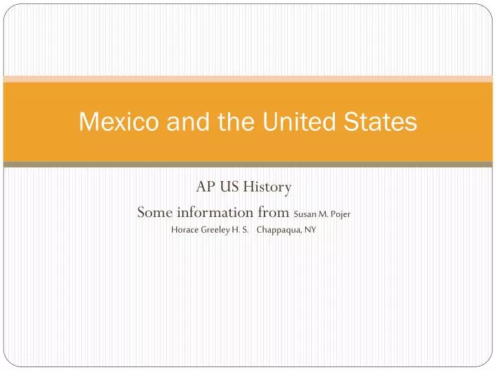 mexico and the united states
