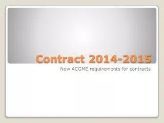 Contract 2014-2015