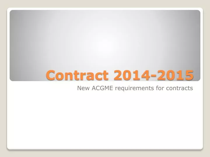 contract 2014 2015