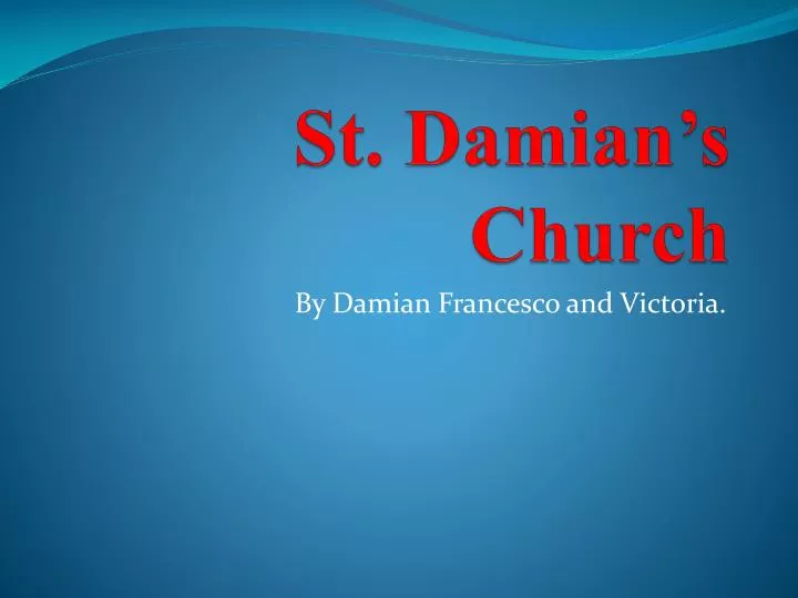 st damian s church