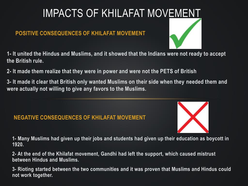 PPT - Impacts of Khilafat movement PowerPoint Presentation, free ...