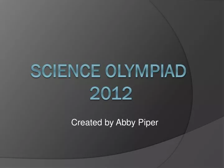 science olympiad 2012