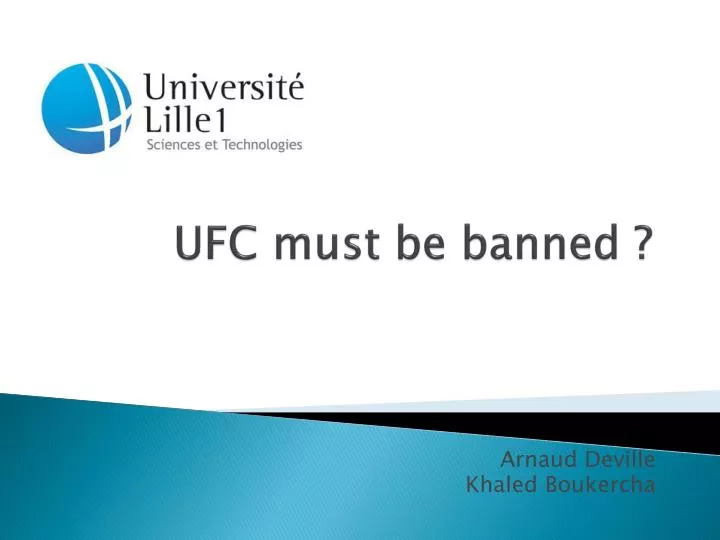 ufc must be banned
