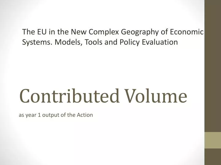 contributed volume