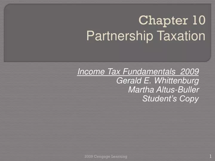 income tax fundamentals 2009 gerald e whittenburg martha altus buller student s copy