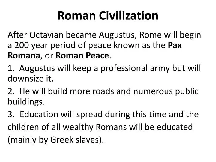 roman civilization