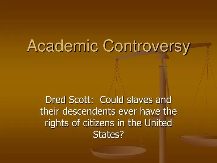 academic controversy