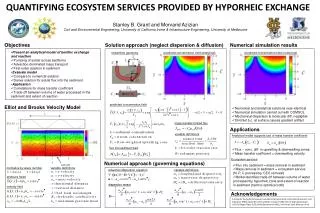 QUANTIFYING ECOSYSTEM SERVICES PROVIDED BY HYPORHEIC EXCHANGE