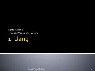 lecture note trisnadi wijaya se s kom
