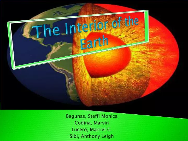 the interior of the earth