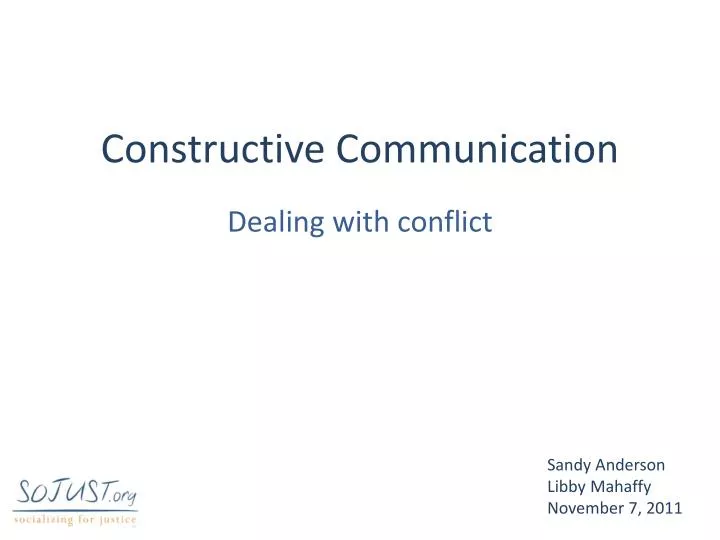 constructive communication