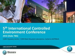5 th International Controlled Environment Conference