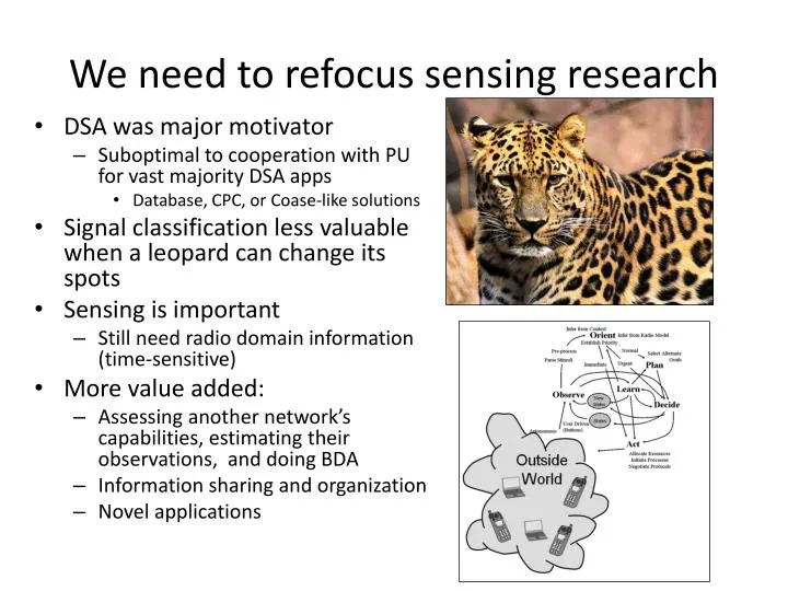 we need to refocus sensing research