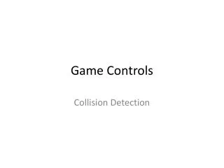 Game Controls