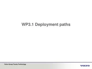 WP3.1 Deployment paths