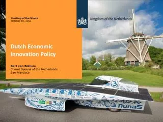 Dutch Economic Innovation Policy