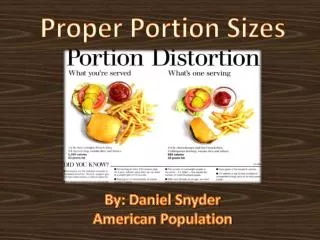 Proper Portion Sizes
