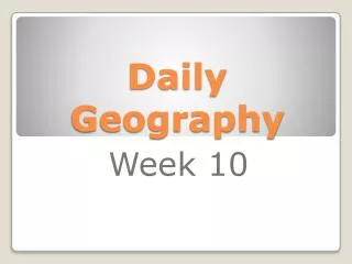 Daily Geography