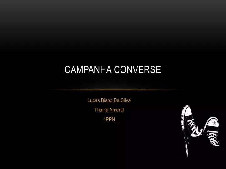 campanha converse