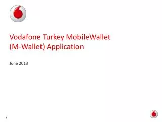 Vodafone Turkey MobileWallet (M-Wallet) Application