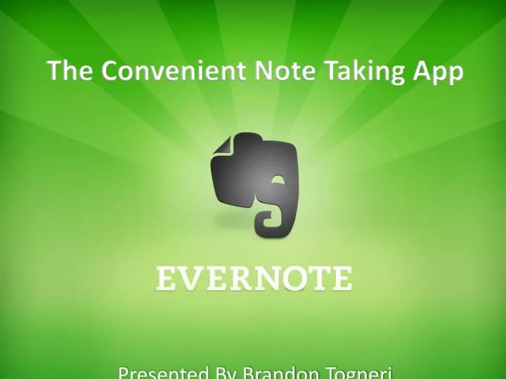 the convenient note taking app