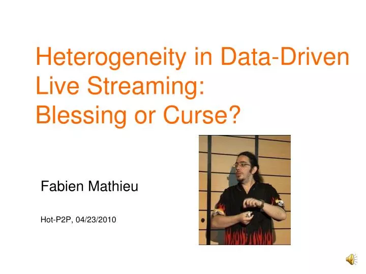 heterogeneity in data driven live streaming blessing or curse
