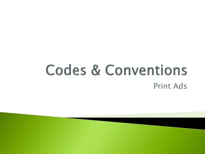 codes conventions