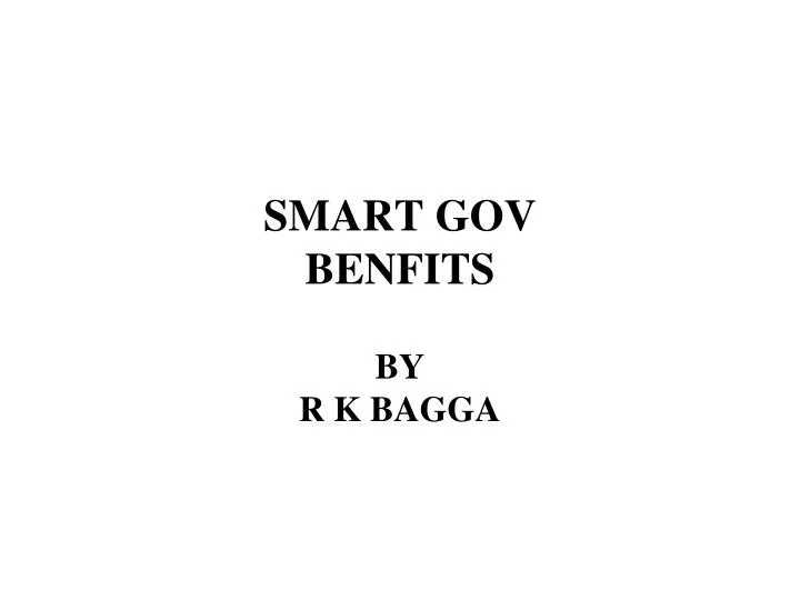 smart gov benfits