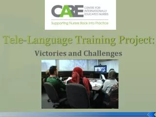 Tele-Language Training Project: