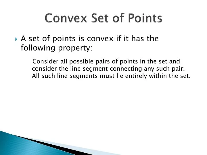 convex set of points