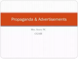 propaganda advertisements