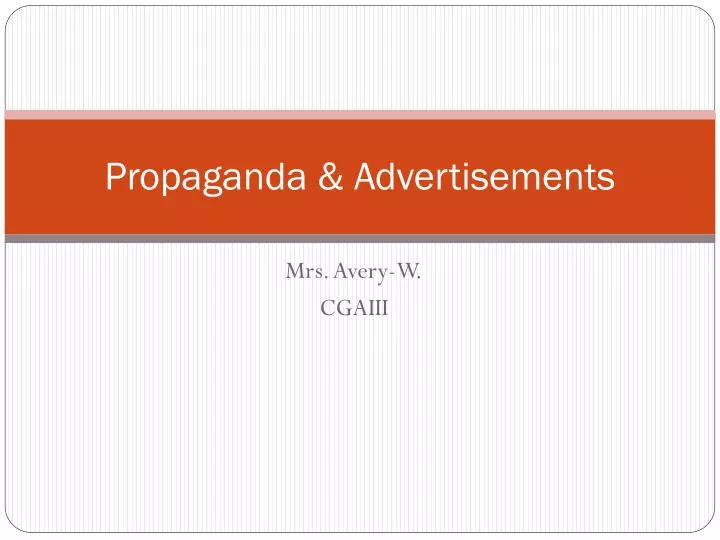 propaganda advertisements