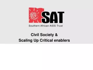 Civil Society &amp; Scaling Up Critical enablers