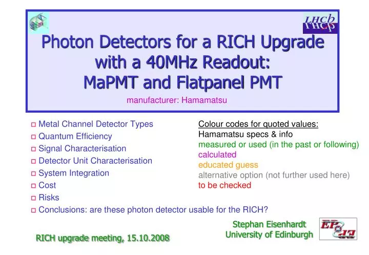 photon detectors for a rich upgrade with a 40mhz readout mapmt and flatpanel pmt