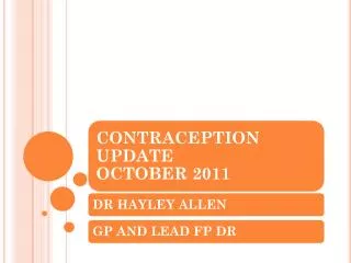 To be able to offer women an effective choice consultation for contraception