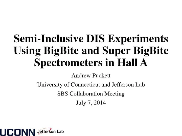 semi inclusive dis experiments using bigbite and super bigbite spectrometers in hall a