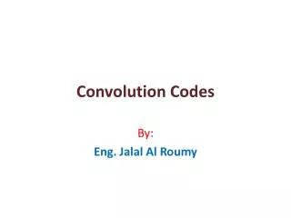 Convolution Codes
