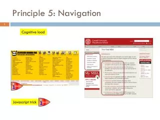 Principle 5: Navigation
