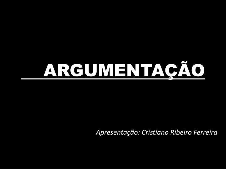 argumenta o