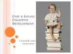 Unit 4: Infant Cognitive Development - slide 1