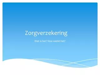 zorgverzekering