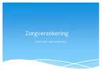 Zorgverzekering - slide 1