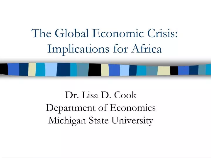 the global economic crisis implications for africa