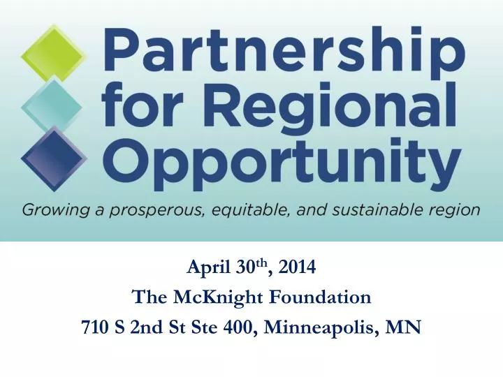 april 30 th 2014 the mcknight foundation 710 s 2nd st ste 400 minneapolis mn