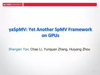 yaSpMV: Yet Another SpMV Framework on GPUs