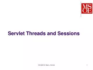 Servlet Threads and Sessions