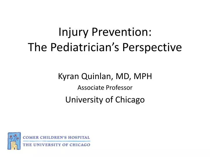 injury prevention the pediatrician s perspective