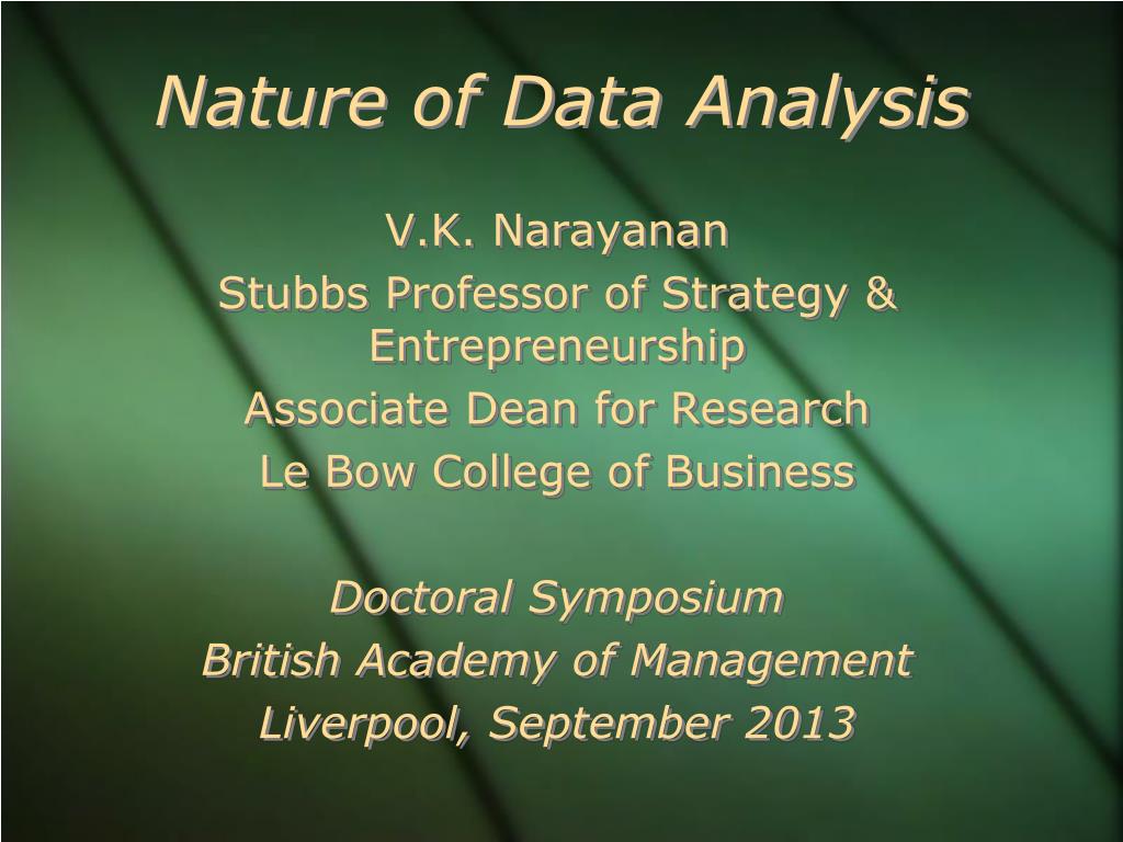 PPT - Nature of Data Analysis PowerPoint Presentation, free download ...