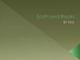 Earth and Rocks
