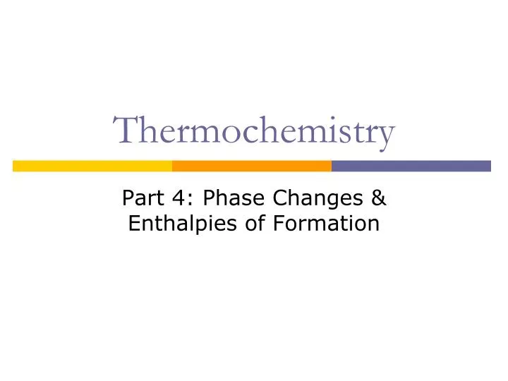 thermochemistry